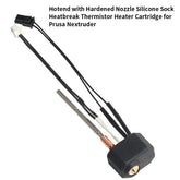 For Prusa MK4 Extruder Hotend Kit with High Quality Heating Block Silicone Sleeve Split Throat Temperature Measurement Wire and Nozzles